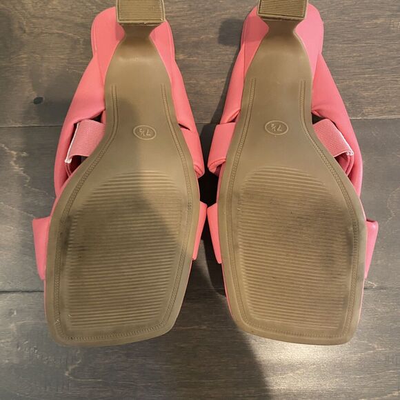 A New‎ Day Heels Sandals Women’s 7.5 Pink Memory Foam - Picture 8 of 11